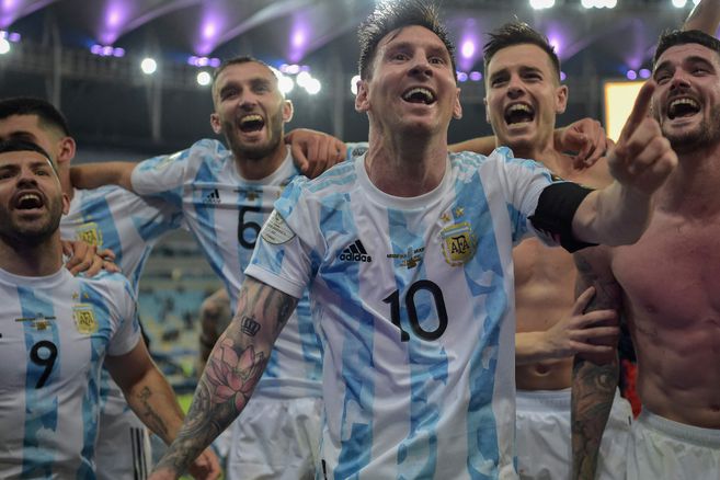 Lionel Messi, por fin campeón con Argentina.